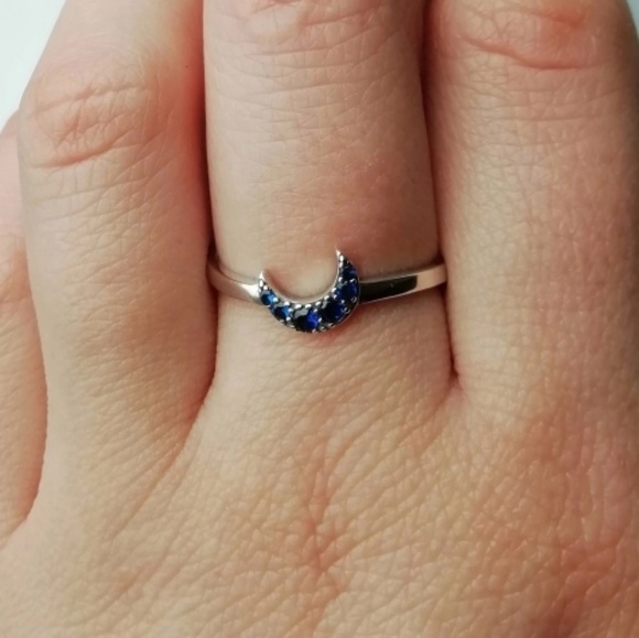 NEW S925 REVERSIBLE STARRY NIGHT RING - Picture 6 of 7